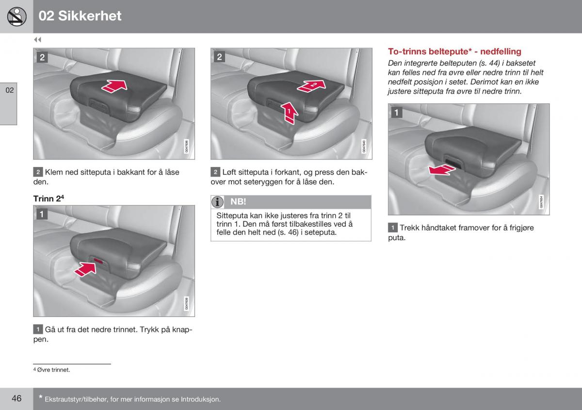 Volvo XC60 I 1 FL bruksanvisningen / page 48