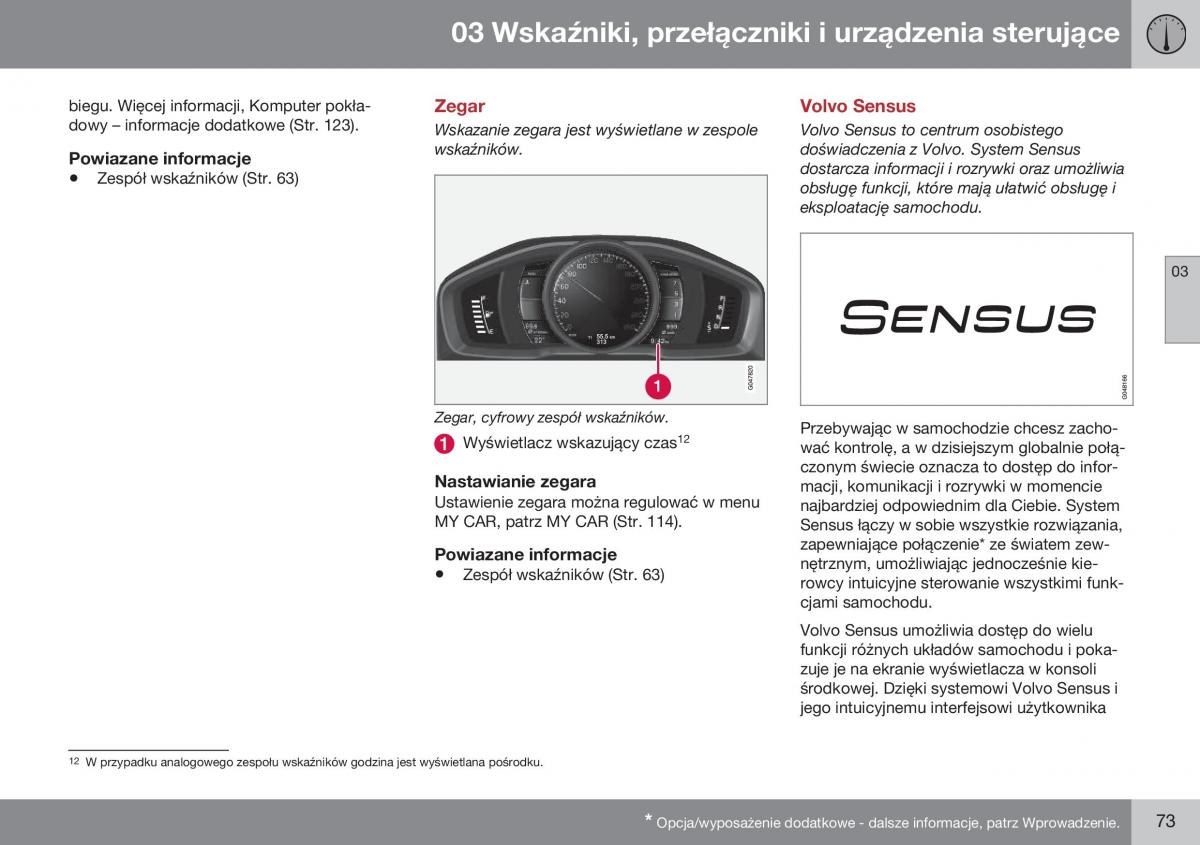 Volvo XC60 I 1 FL instrukcja obslugi / page 75