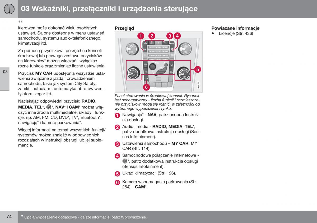 Volvo XC60 I 1 FL instrukcja obslugi / page 76