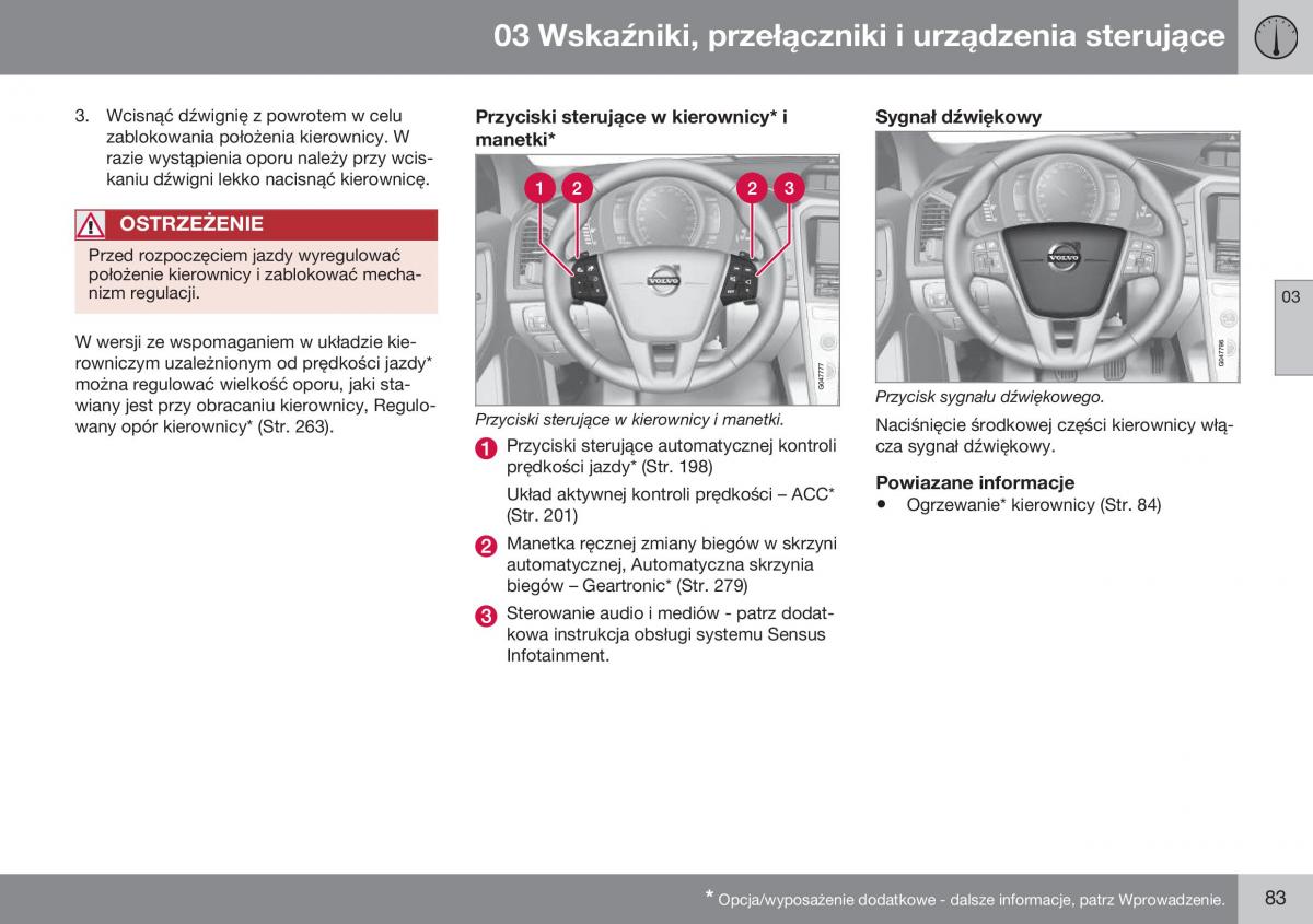 Volvo XC60 I 1 FL instrukcja obslugi / page 85