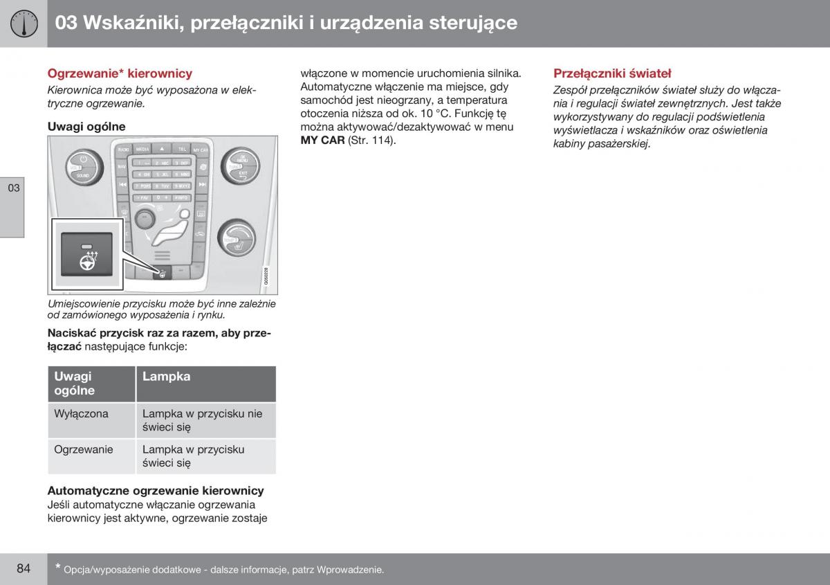 Volvo XC60 I 1 FL instrukcja obslugi / page 86