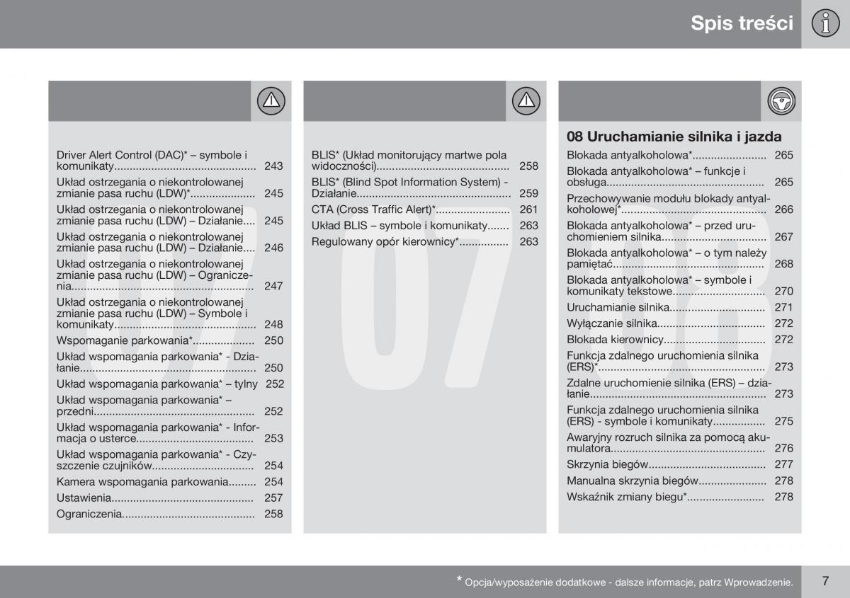 Volvo XC60 I 1 FL instrukcja obslugi / page 9