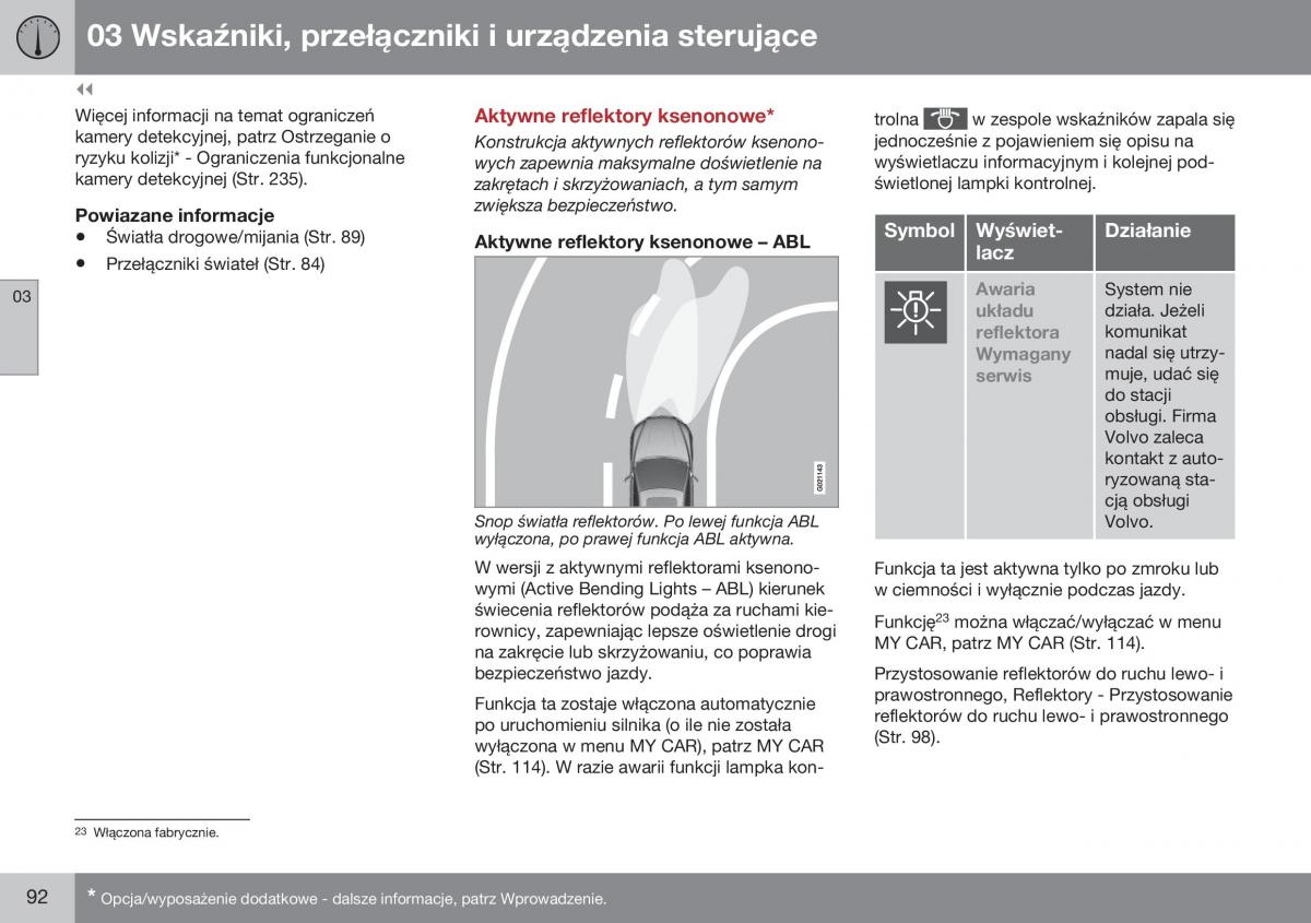 Volvo XC60 I 1 FL instrukcja obslugi / page 94