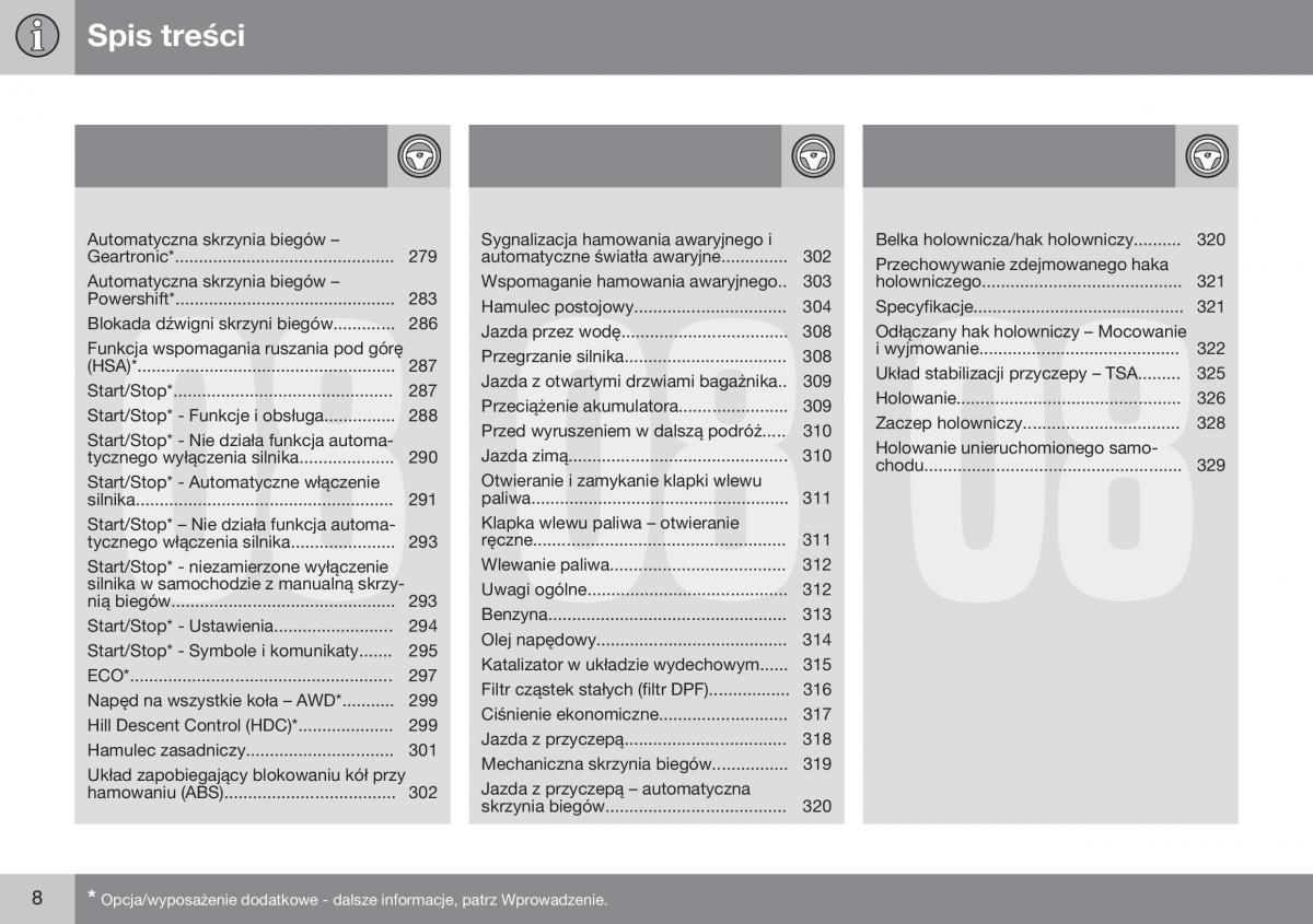 Volvo XC60 I 1 FL instrukcja obslugi / page 10