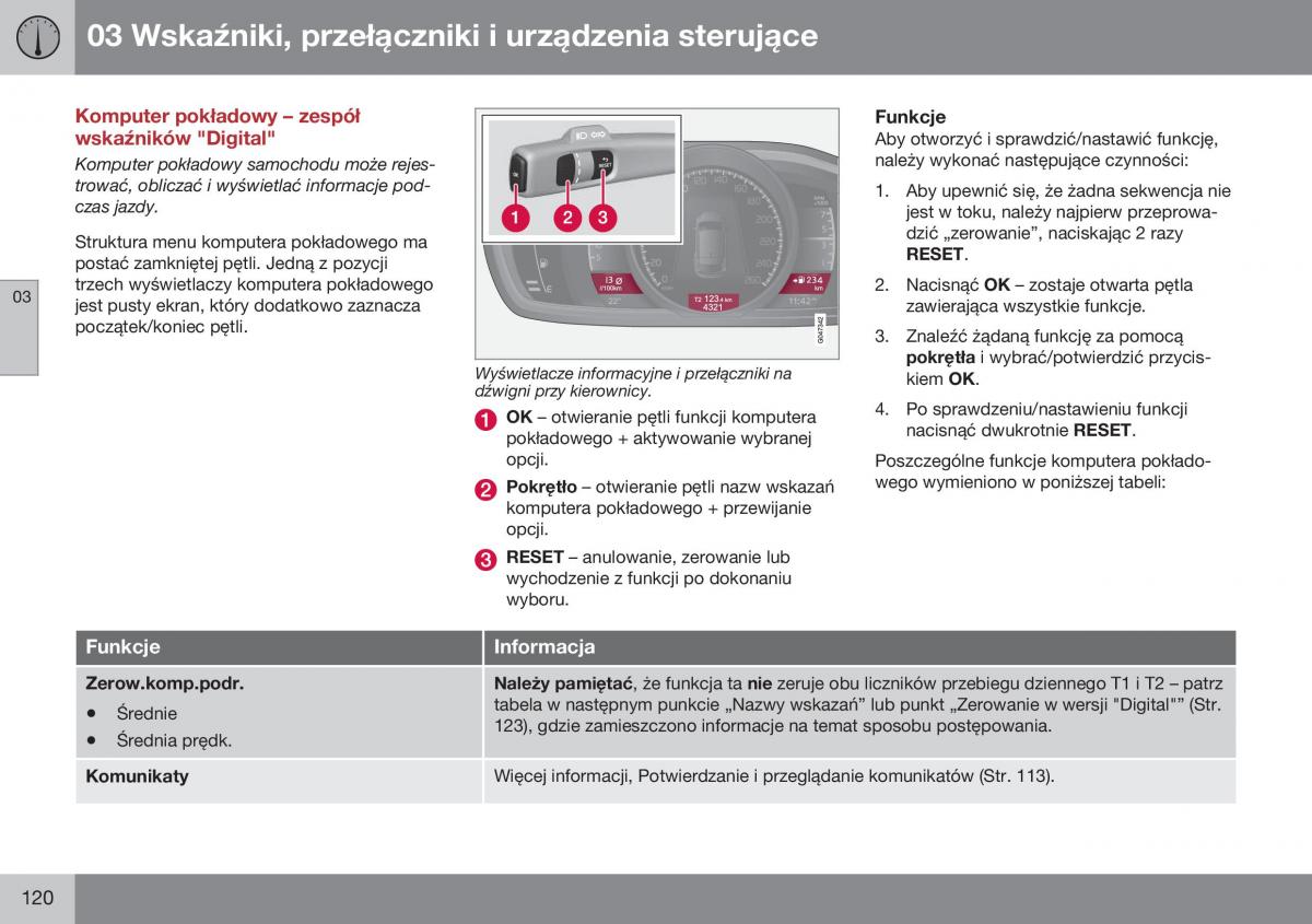 Volvo XC60 I 1 FL instrukcja obslugi / page 122