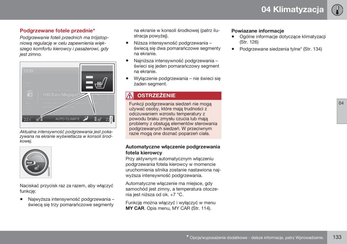 Volvo XC60 I 1 FL instrukcja obslugi / page 135