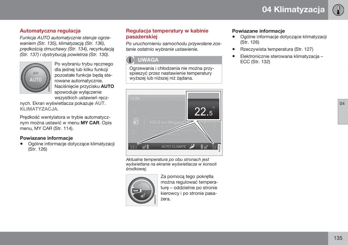 Volvo XC60 I 1 FL instrukcja obslugi / page 137