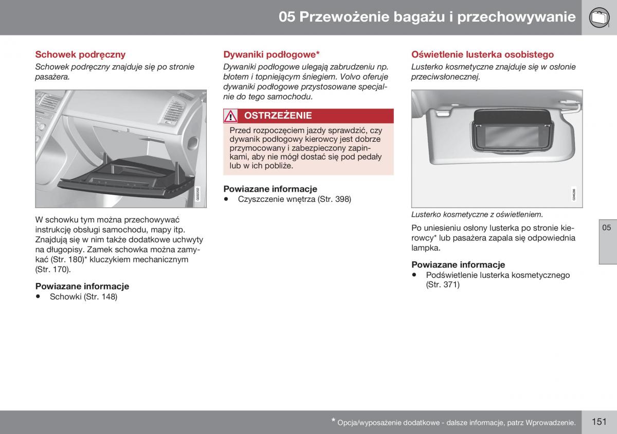 Volvo XC60 I 1 FL instrukcja obslugi / page 153