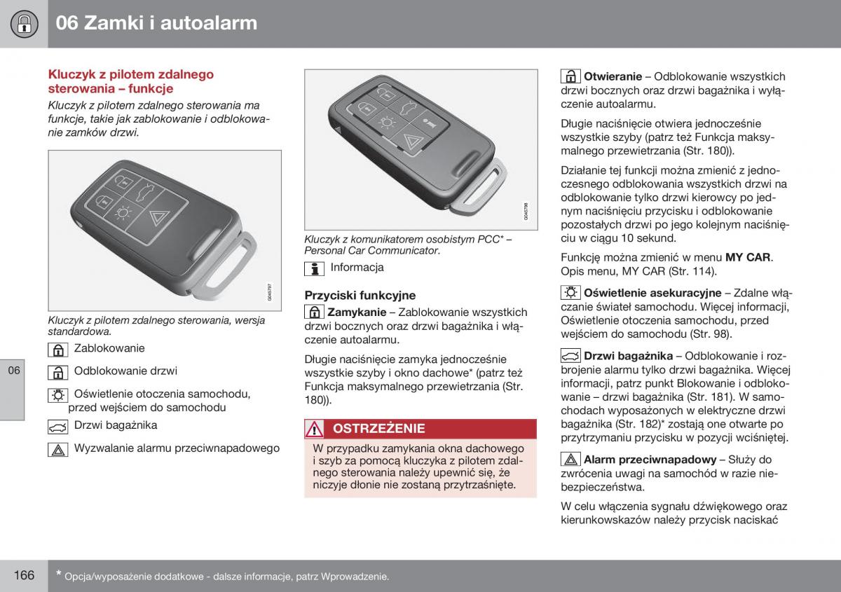 Volvo XC60 I 1 FL instrukcja obslugi / page 168