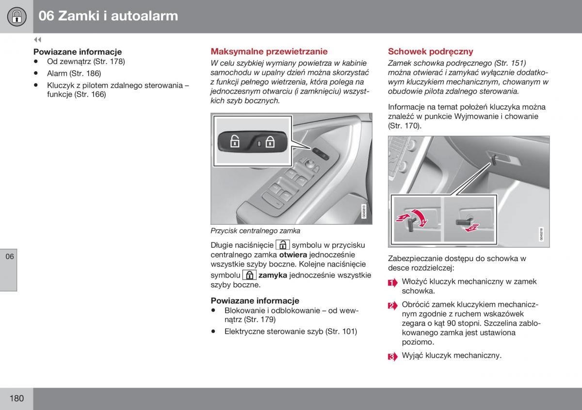 Volvo XC60 I 1 FL instrukcja obslugi / page 182