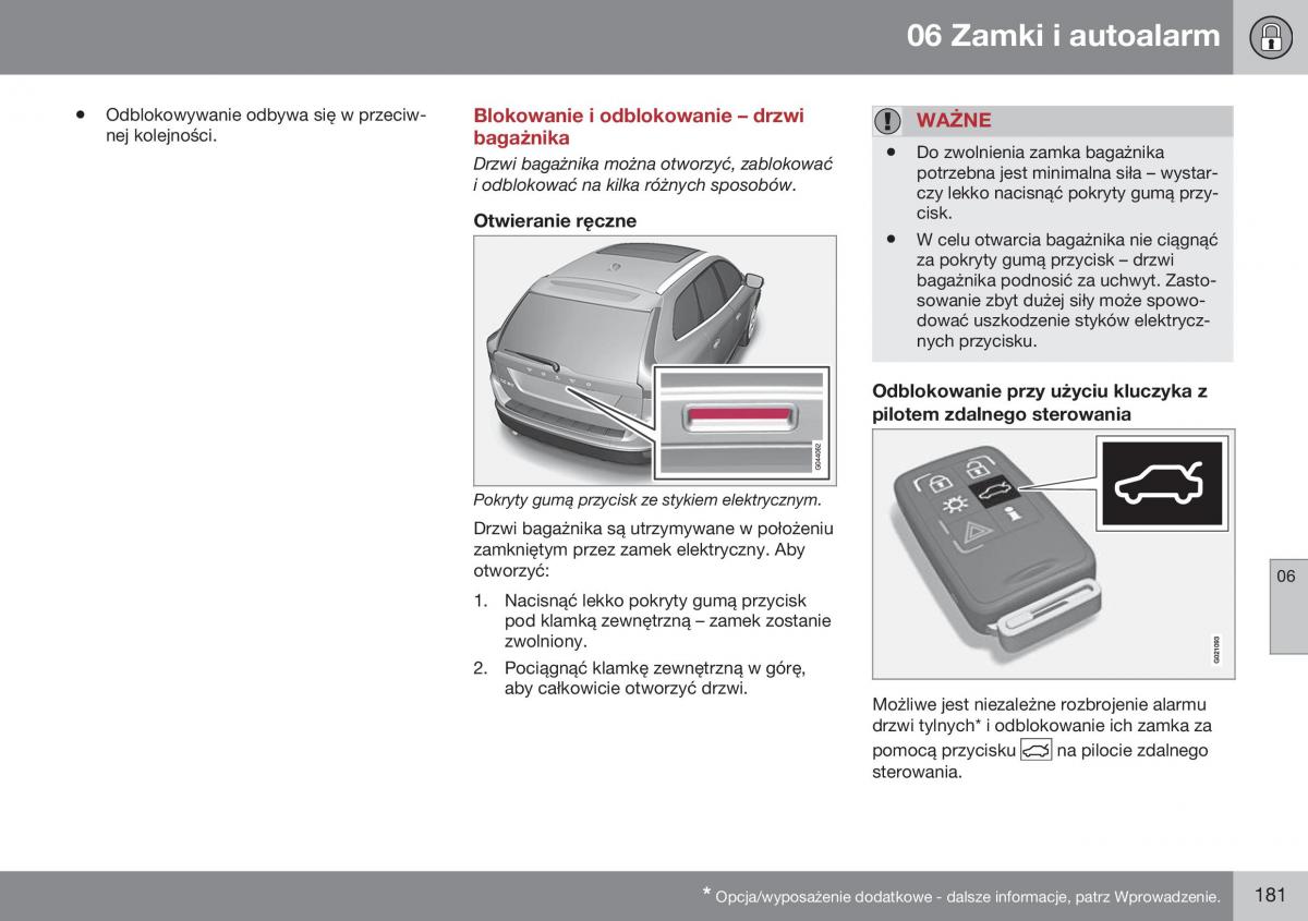 Volvo XC60 I 1 FL instrukcja obslugi / page 183