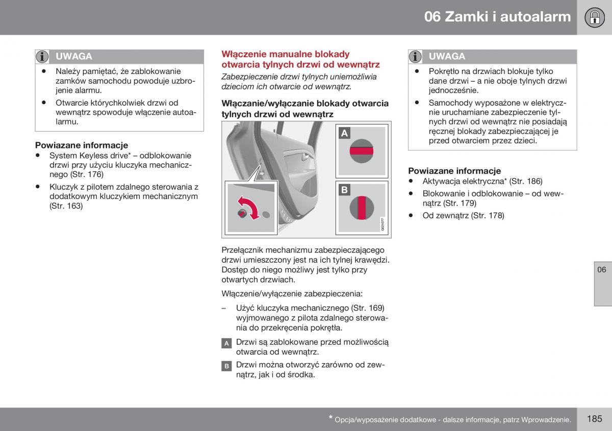 Volvo XC60 I 1 FL instrukcja obslugi / page 187