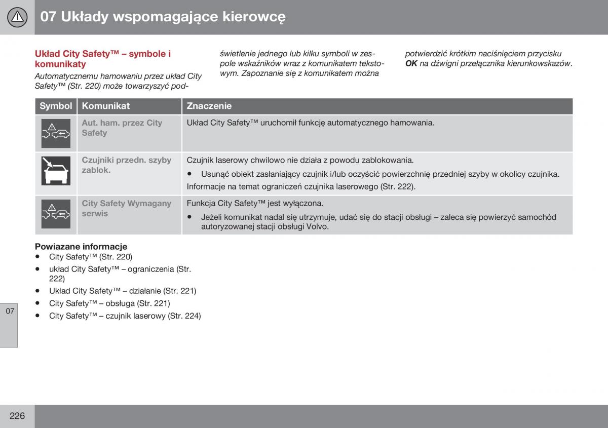 Volvo XC60 I 1 FL instrukcja obslugi / page 228