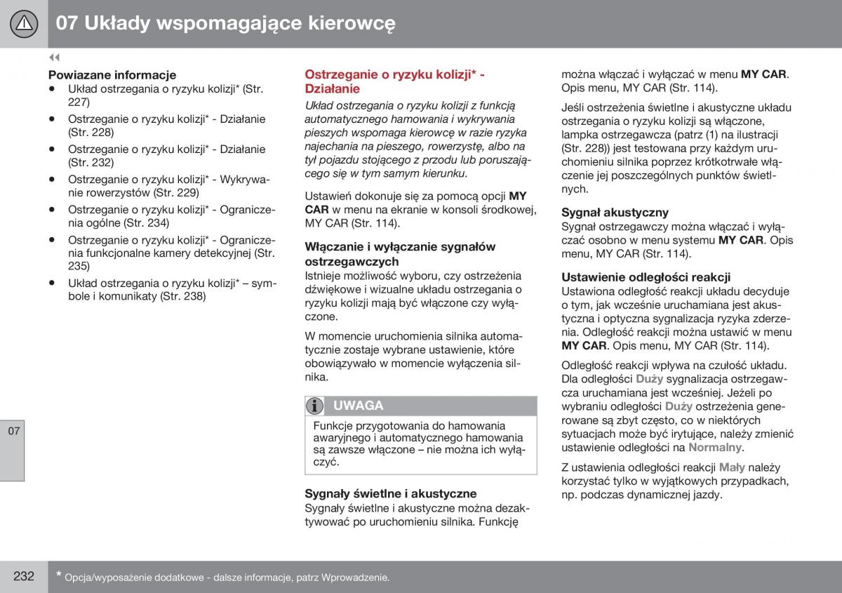 Volvo XC60 I 1 FL instrukcja obslugi / page 234