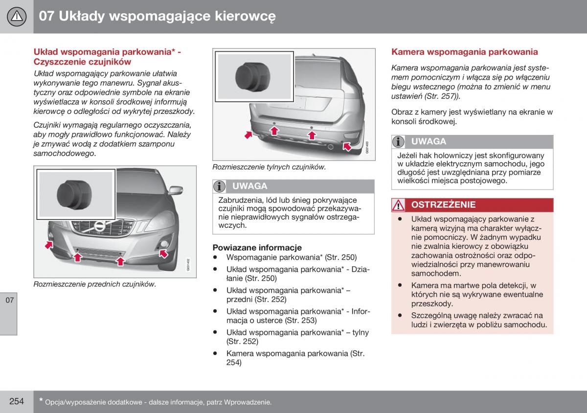 Volvo XC60 I 1 FL instrukcja obslugi / page 256