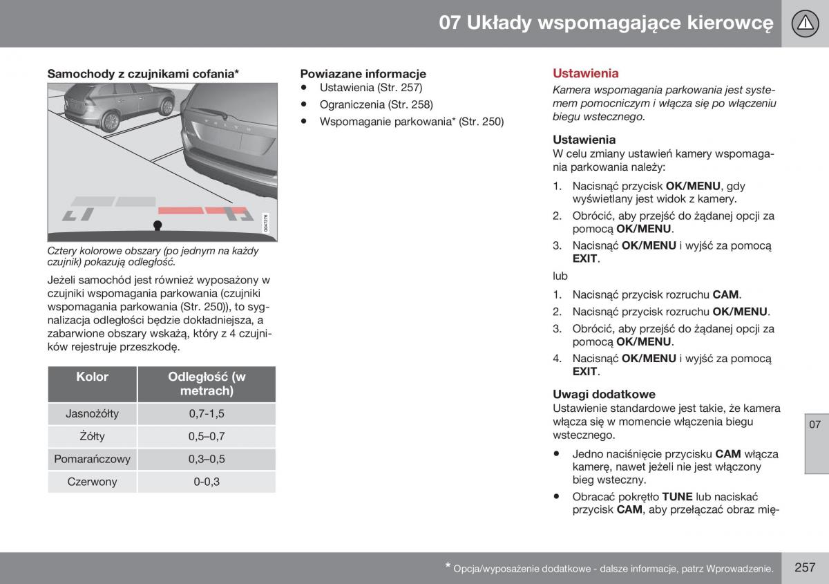 Volvo XC60 I 1 FL instrukcja obslugi / page 259