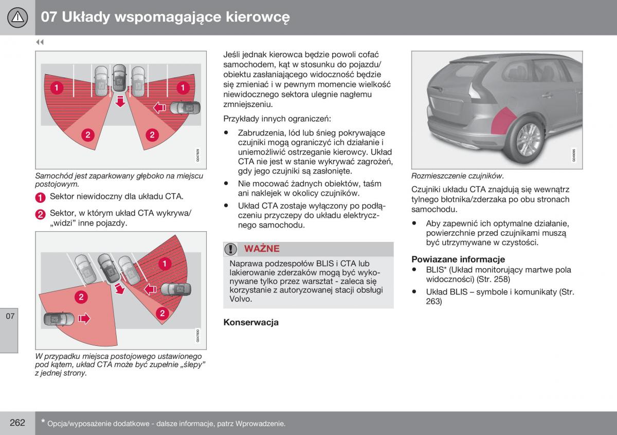 Volvo XC60 I 1 FL instrukcja obslugi / page 264