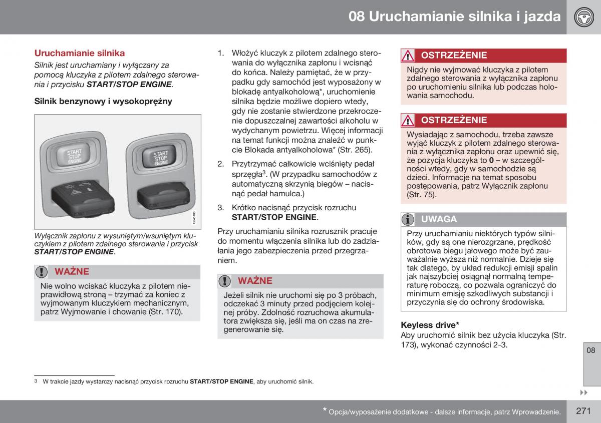 Volvo XC60 I 1 FL instrukcja obslugi / page 273