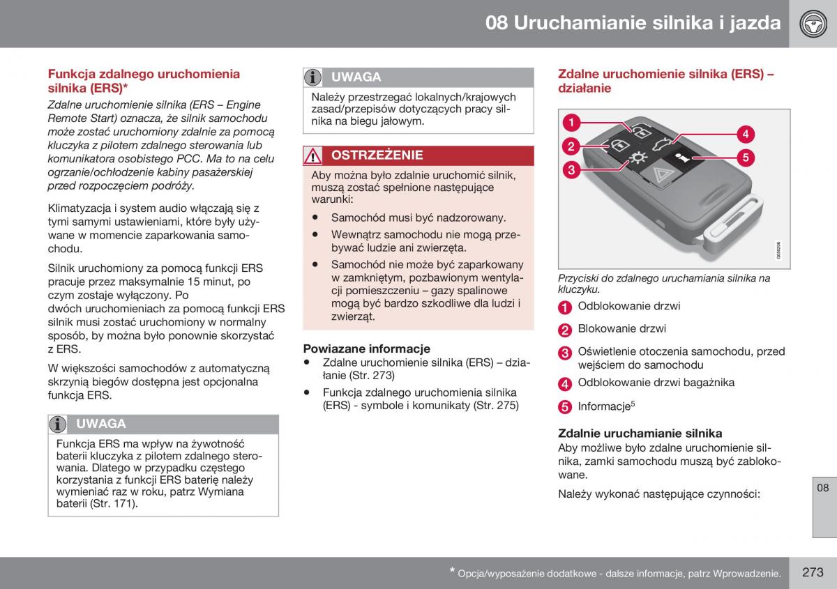 Volvo XC60 I 1 FL instrukcja obslugi / page 275