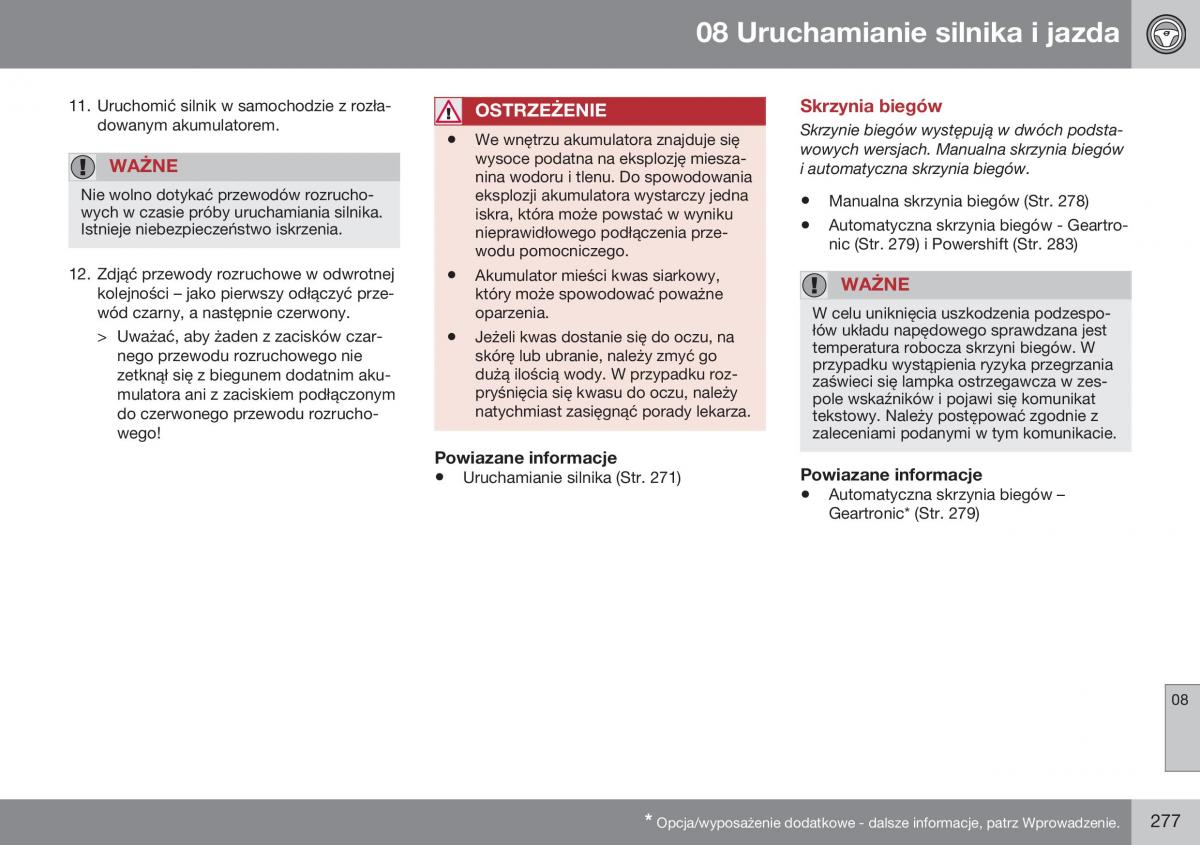 Volvo XC60 I 1 FL instrukcja obslugi / page 279