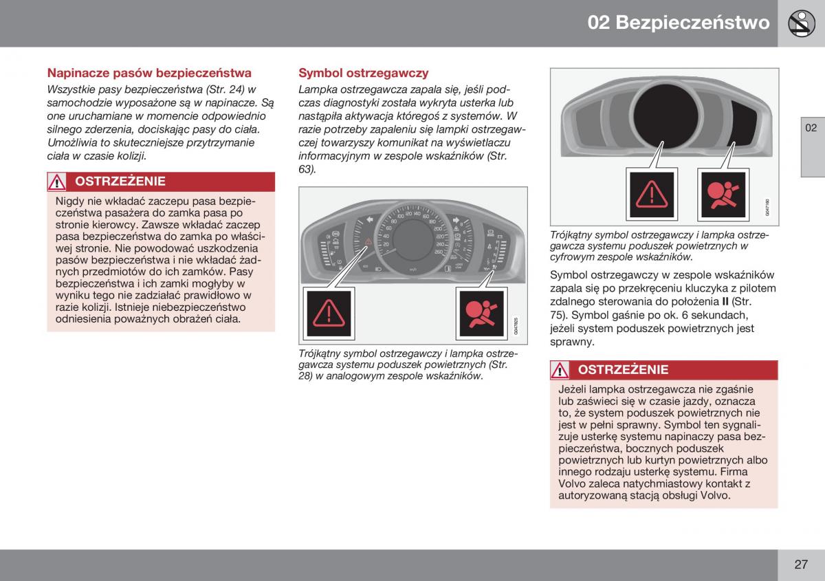 Volvo XC60 I 1 FL instrukcja obslugi / page 29