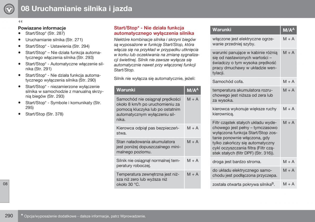 Volvo XC60 I 1 FL instrukcja obslugi / page 292