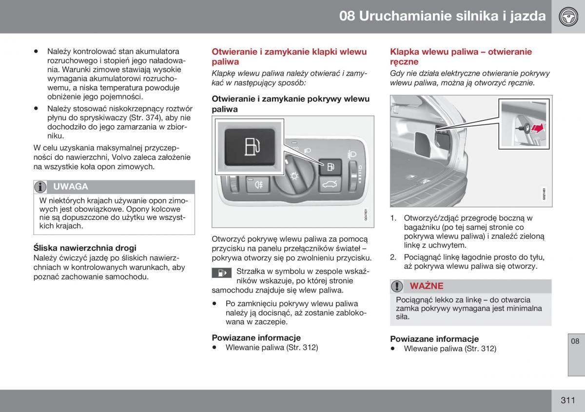 Volvo XC60 I 1 FL instrukcja obslugi / page 313