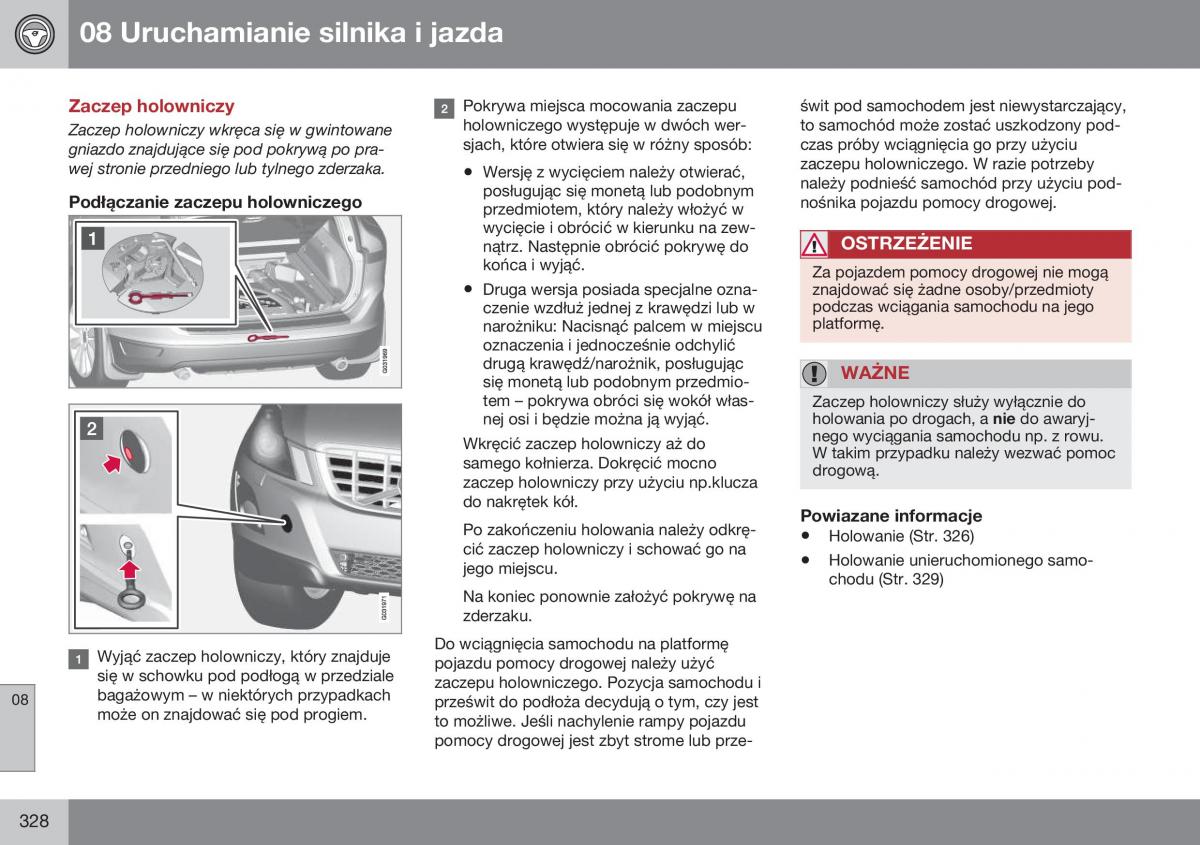 Volvo XC60 I 1 FL instrukcja obslugi / page 330