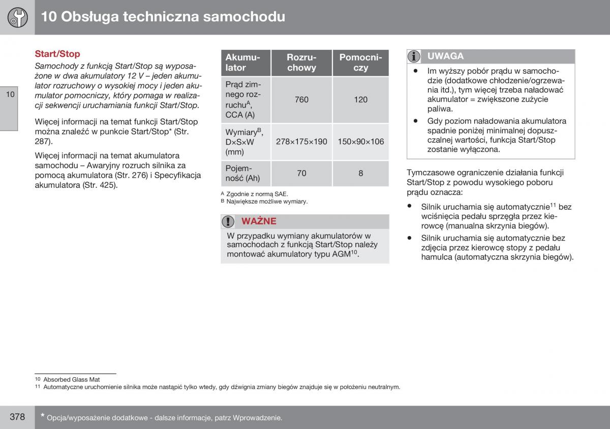 Volvo XC60 I 1 FL instrukcja obslugi / page 380