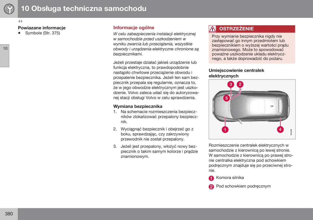 Volvo XC60 I 1 FL instrukcja obslugi / page 382