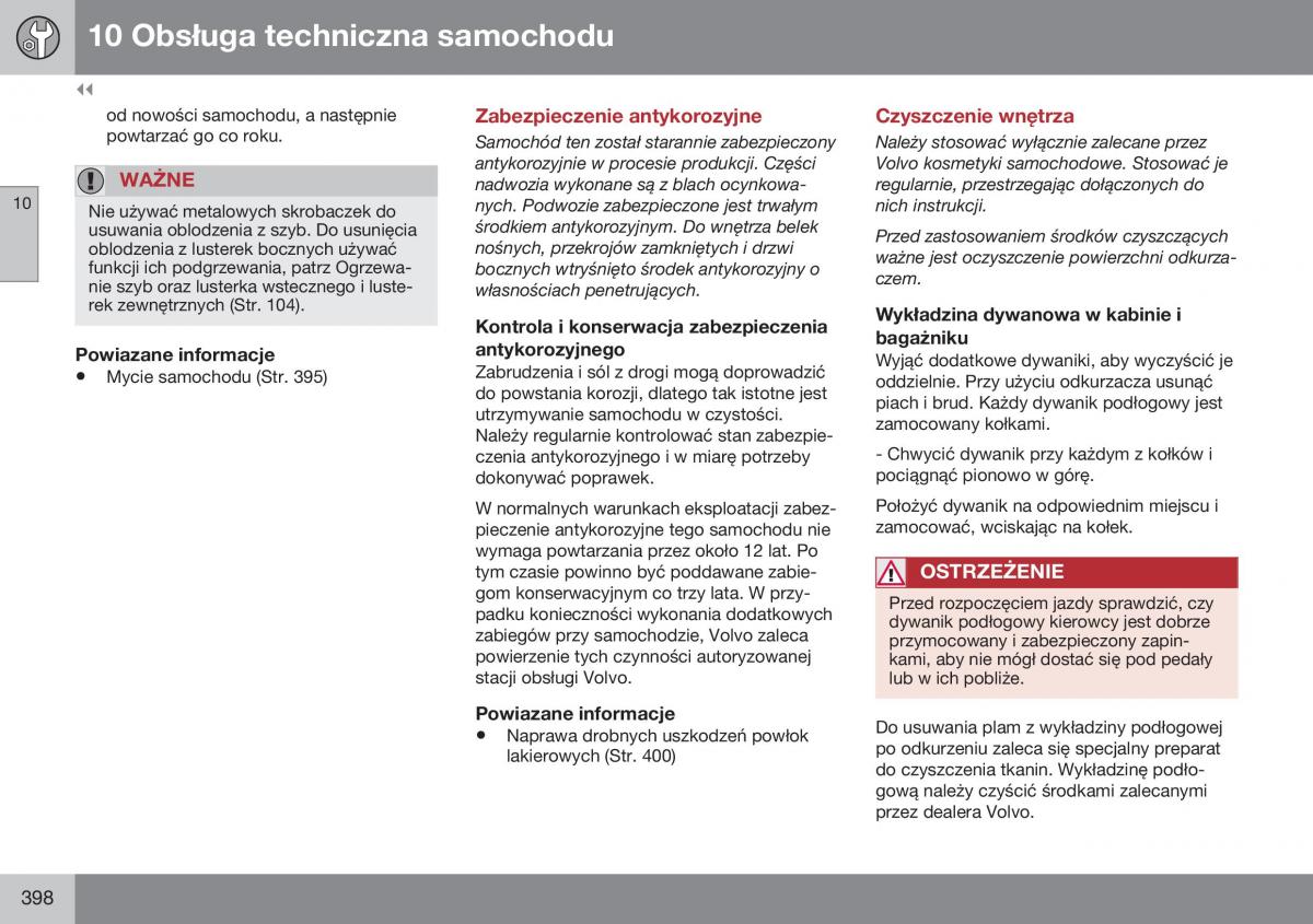 Volvo XC60 I 1 FL instrukcja obslugi / page 400