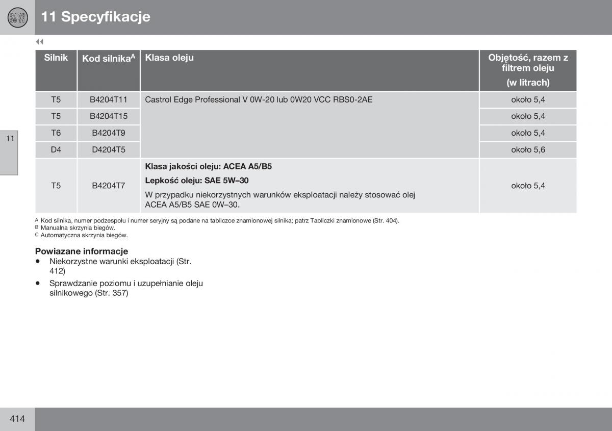 Volvo XC60 I 1 FL instrukcja obslugi / page 416