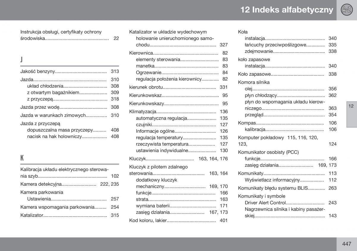 Volvo XC60 I 1 FL instrukcja obslugi / page 449