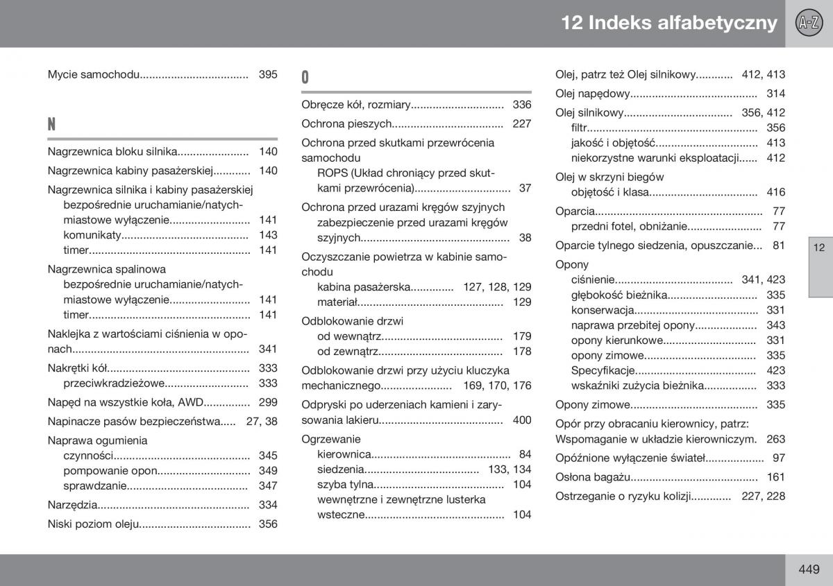 Volvo XC60 I 1 FL instrukcja obslugi / page 451