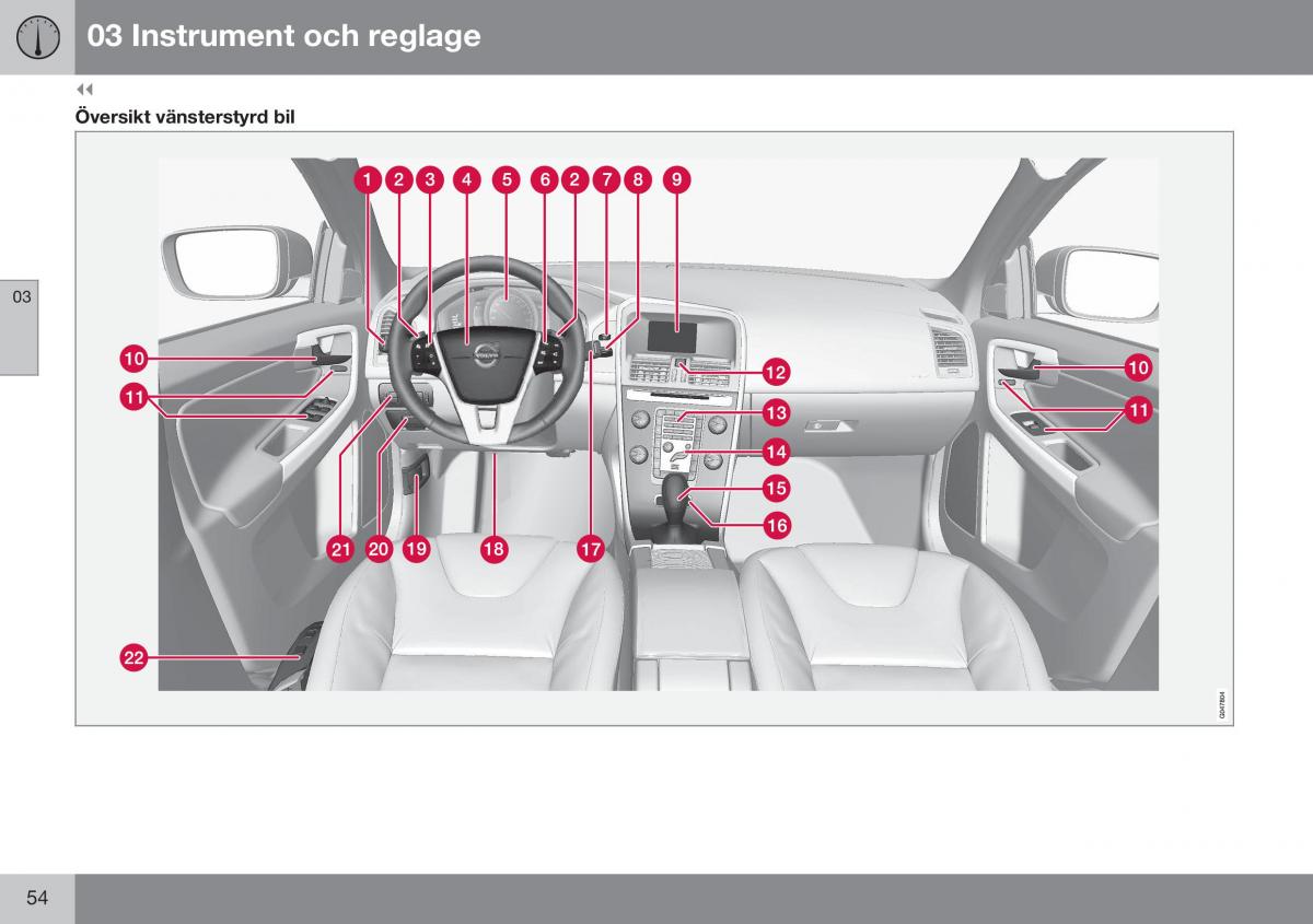 Volvo XC60 I 1 FL instruktionsbok / page 56