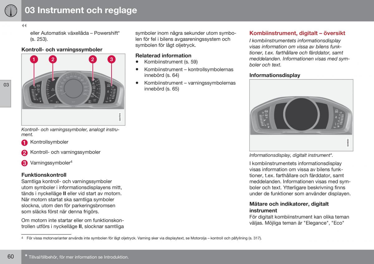 Volvo XC60 I 1 FL instruktionsbok / page 62