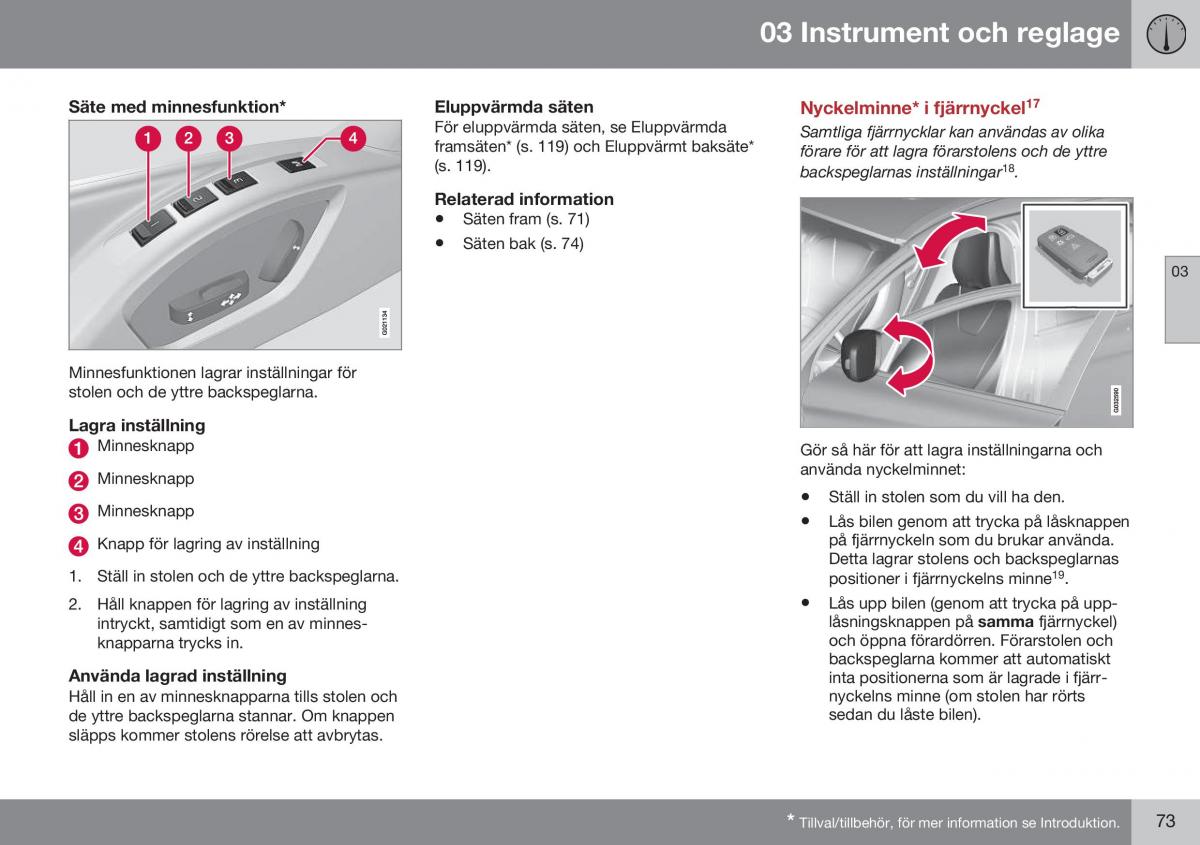 Volvo XC60 I 1 FL instruktionsbok / page 75