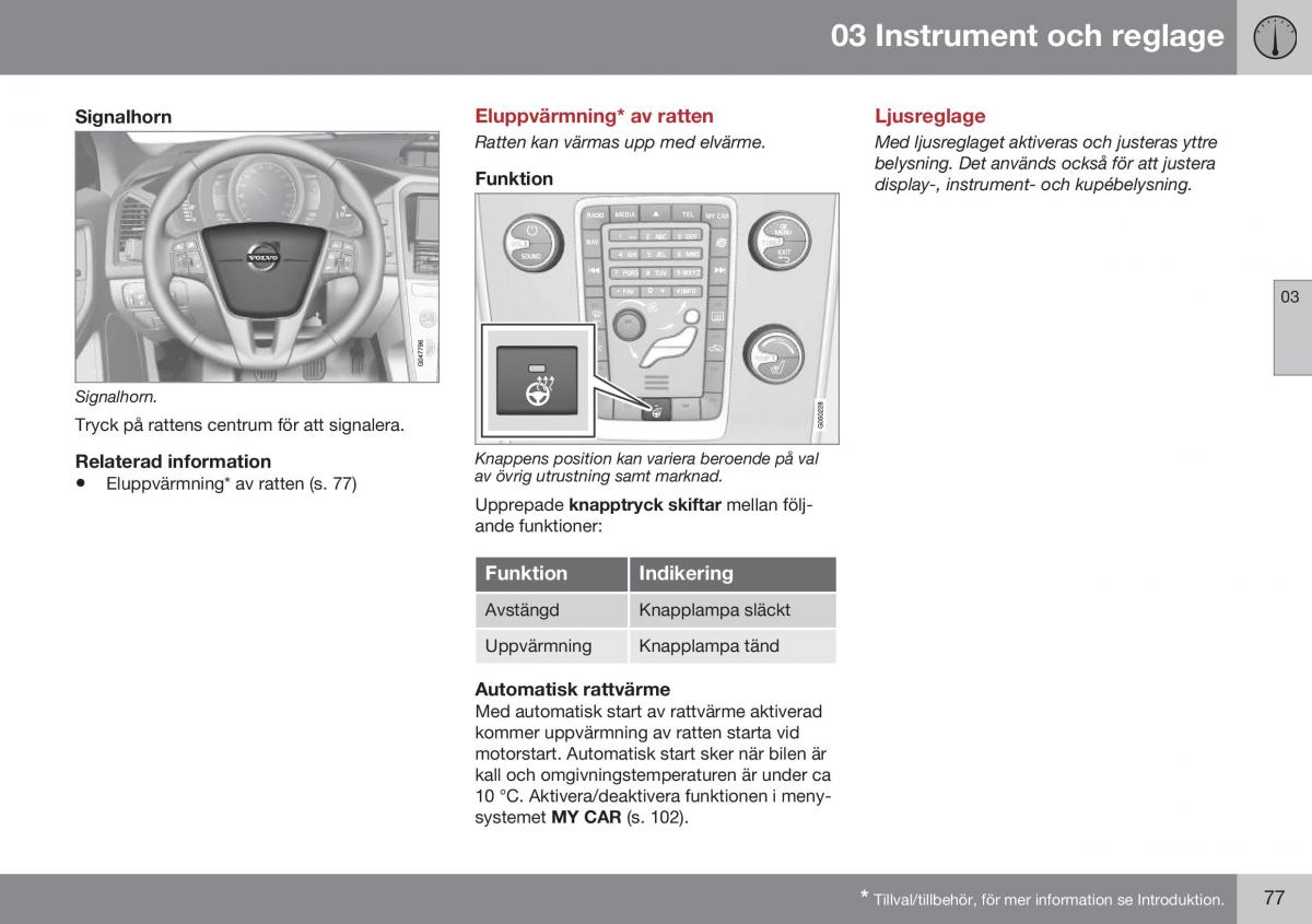 Volvo XC60 I 1 FL instruktionsbok / page 79