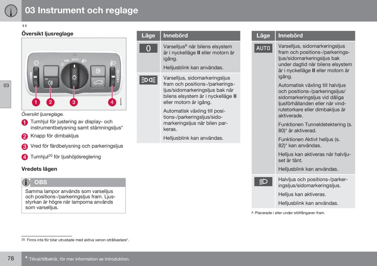 Volvo XC60 I 1 FL instruktionsbok / page 80