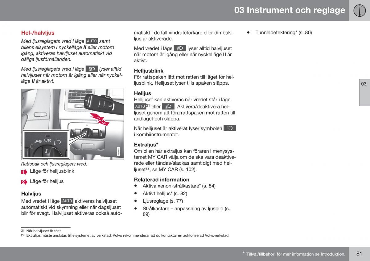 Volvo XC60 I 1 FL instruktionsbok / page 83