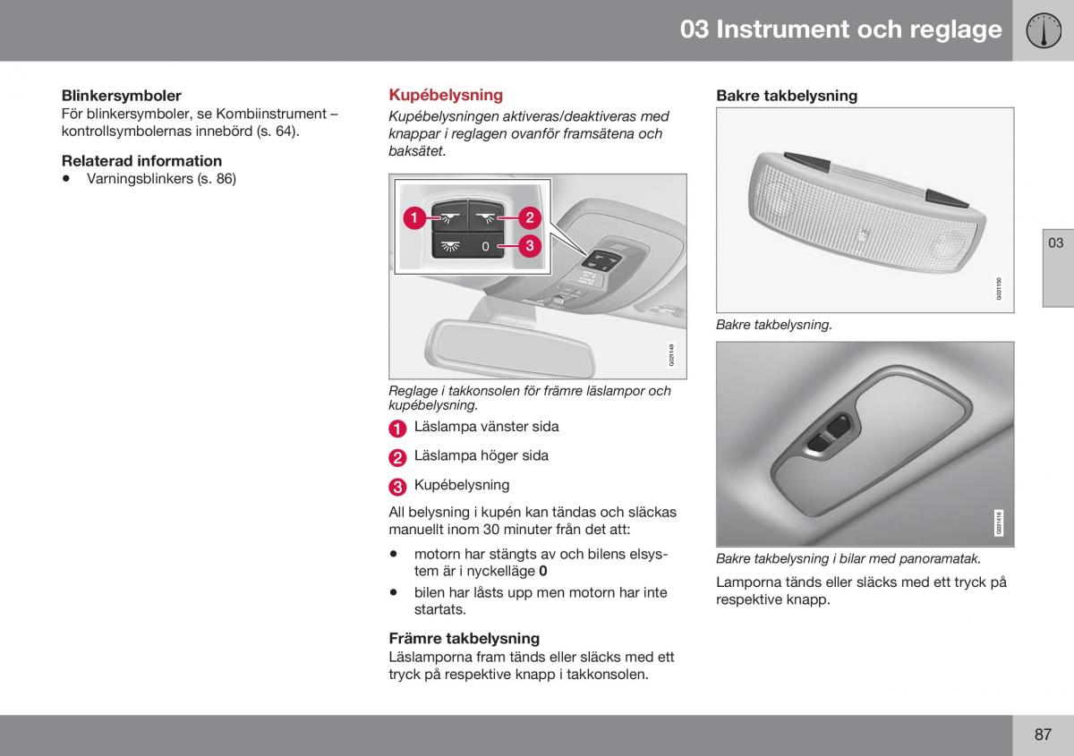 Volvo XC60 I 1 FL instruktionsbok / page 89