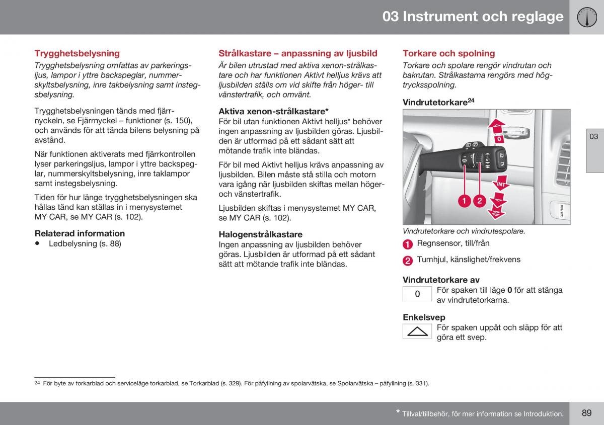 Volvo XC60 I 1 FL instruktionsbok / page 91