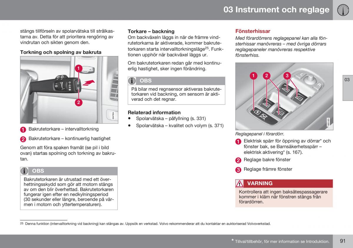 Volvo XC60 I 1 FL instruktionsbok / page 93