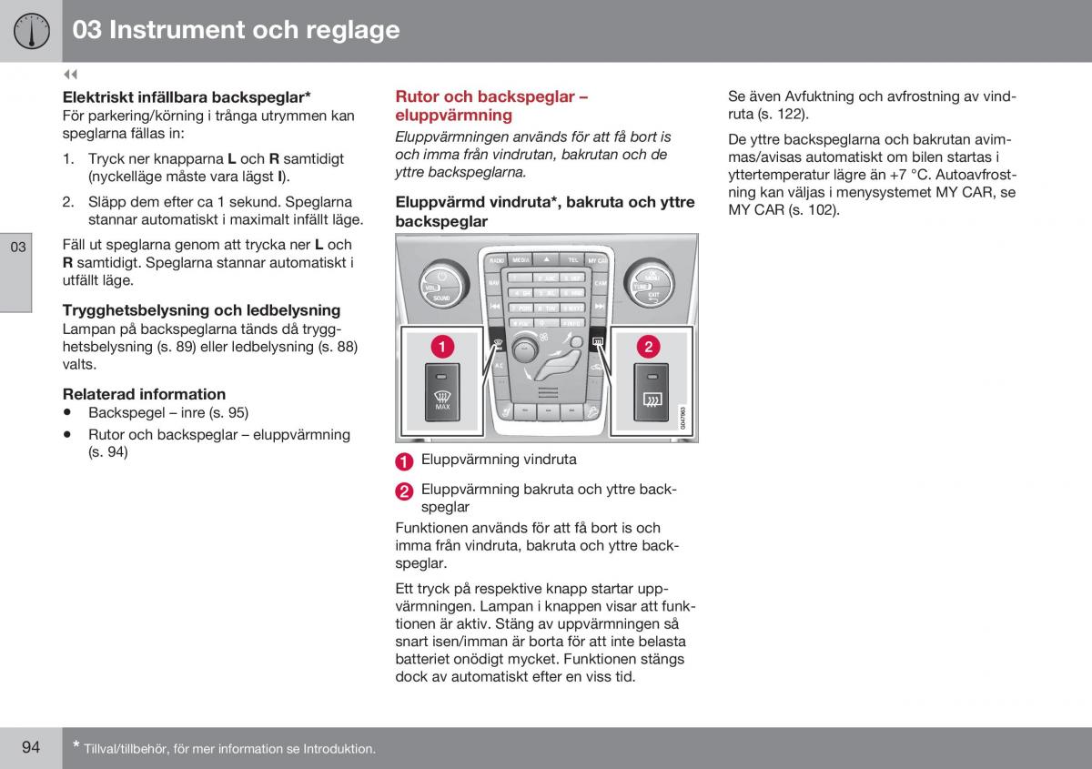 Volvo XC60 I 1 FL instruktionsbok / page 96