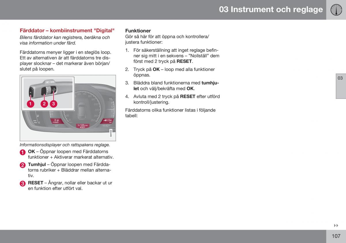 Volvo XC60 I 1 FL instruktionsbok / page 109