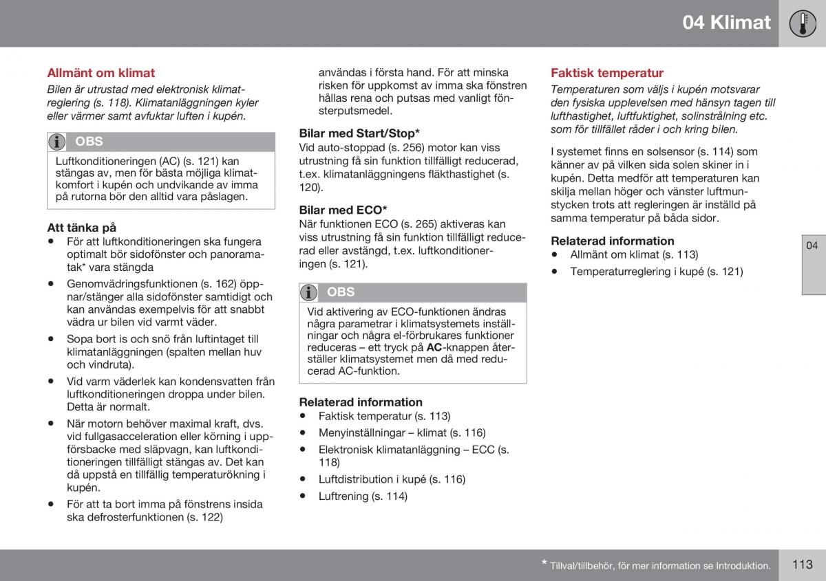 Volvo XC60 I 1 FL instruktionsbok / page 115