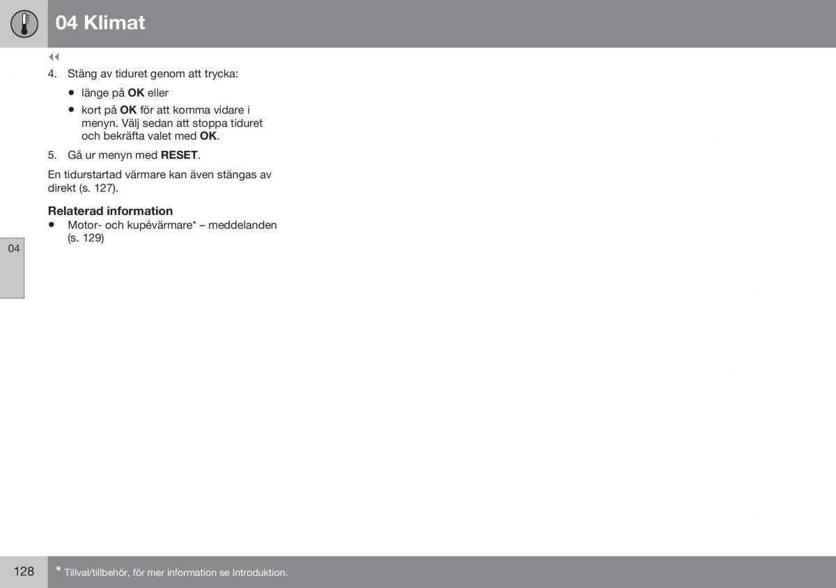 Volvo XC60 I 1 FL instruktionsbok / page 130