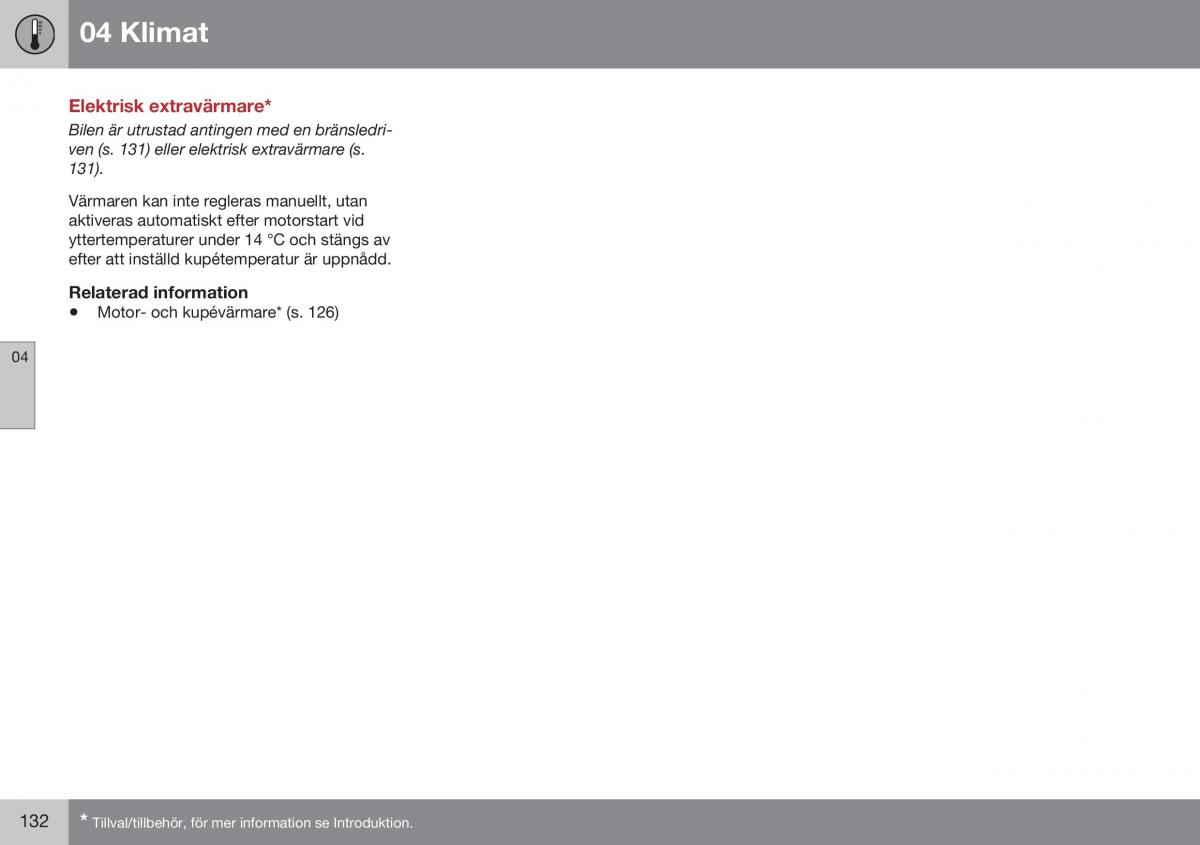 Volvo XC60 I 1 FL instruktionsbok / page 134