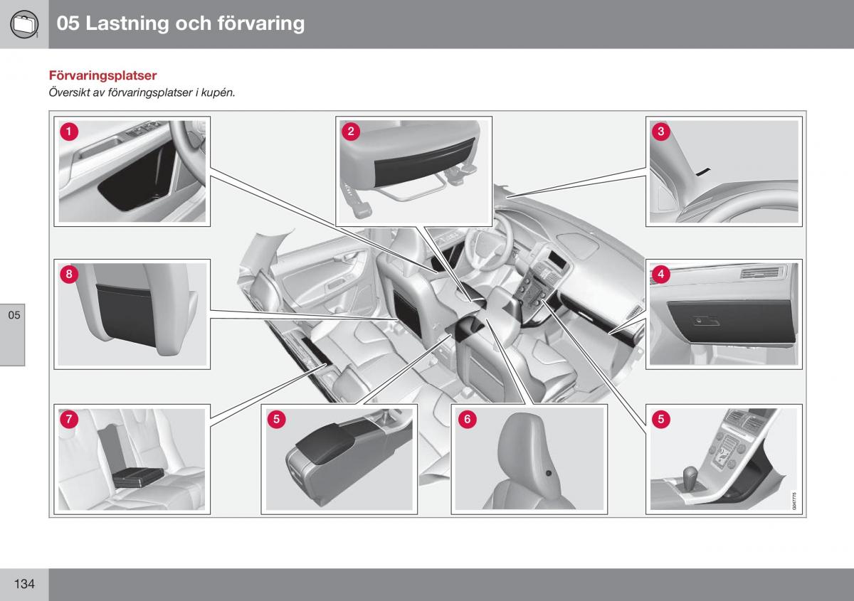 Volvo XC60 I 1 FL instruktionsbok / page 136