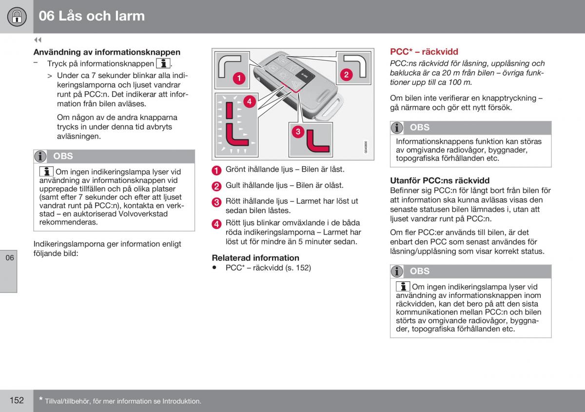 Volvo XC60 I 1 FL instruktionsbok / page 154